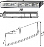 Фары дневного света LEDayLine® 12V с масками комплект